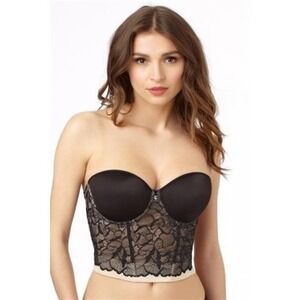 New Le Mystere 32G Sensuelle Convertible Shortline Bustier 4855 Black 99568